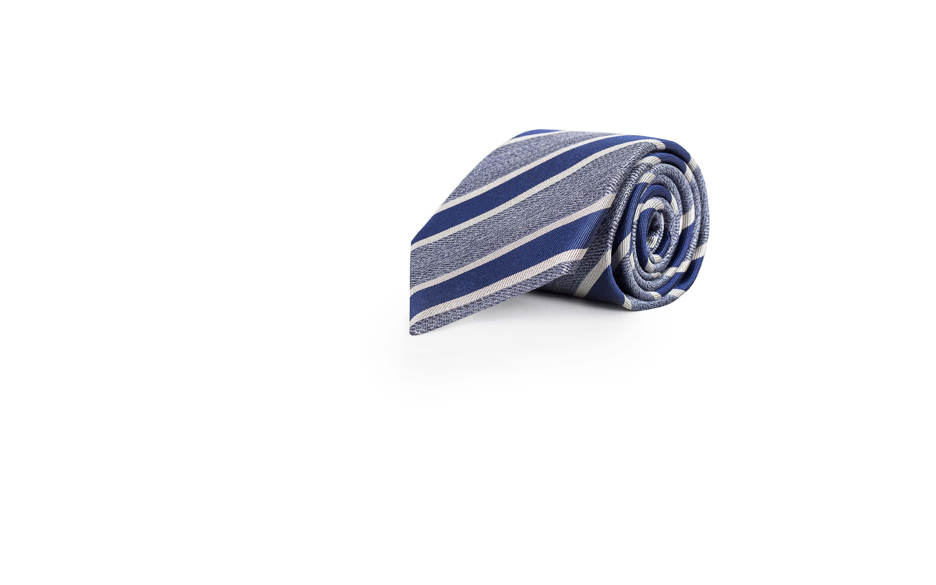 Navy & Blue Silk Tie