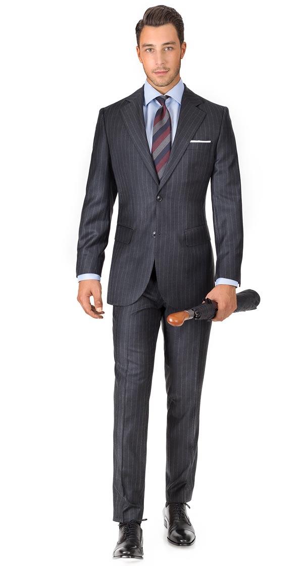 Charcoal Chalkstripe Suit