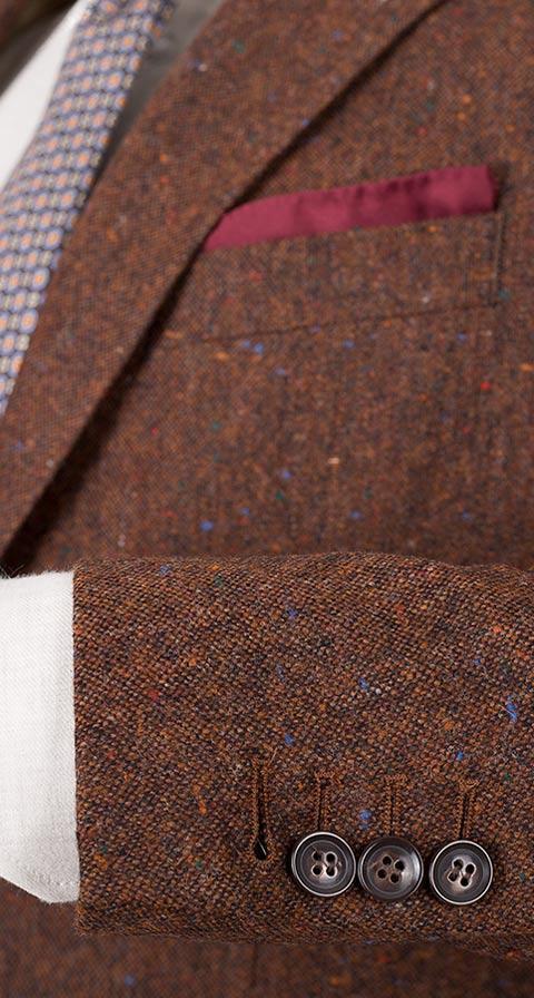 Copper Brown Donegal Tweed Suit