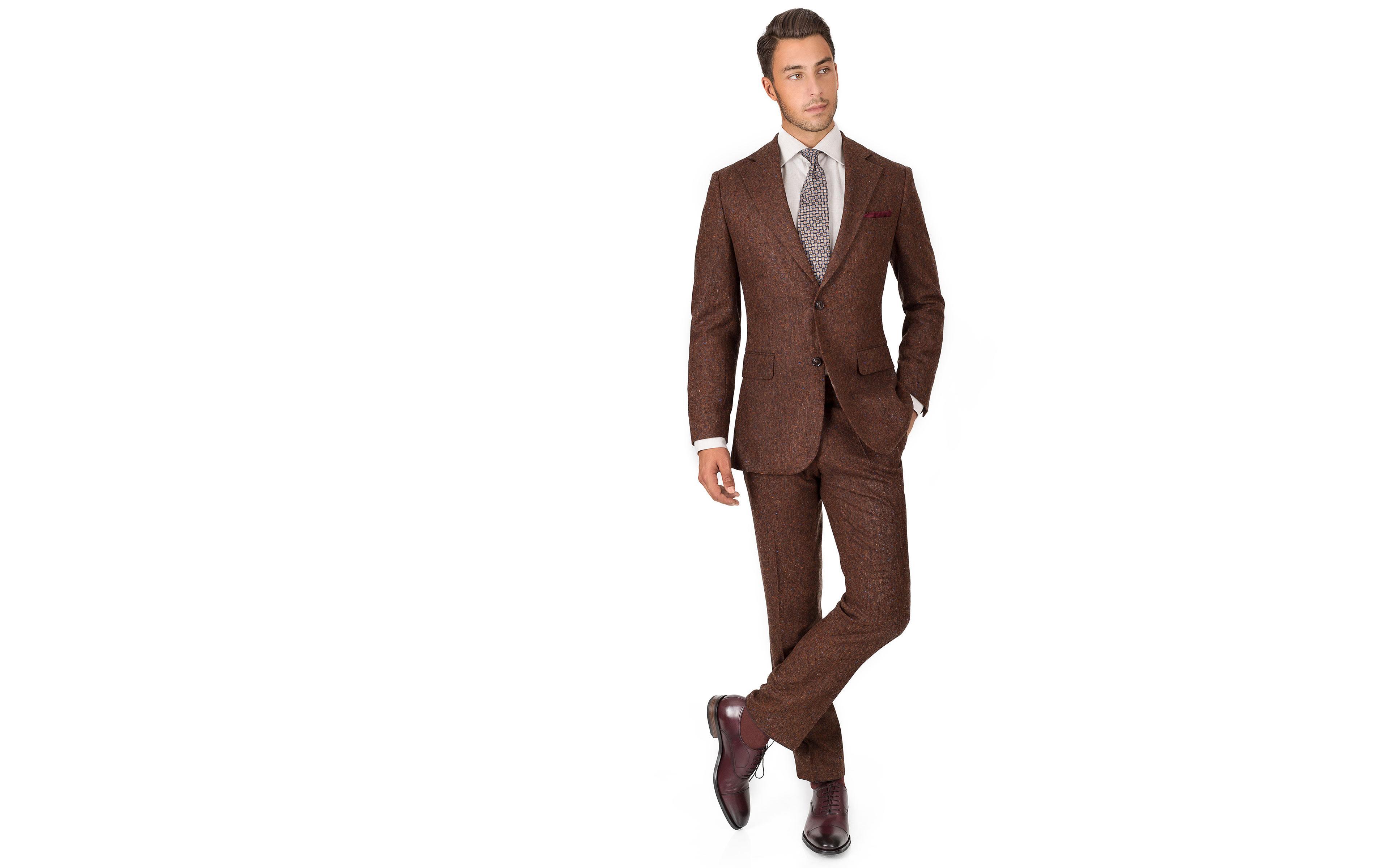 Copper Brown Donegal Tweed Suit