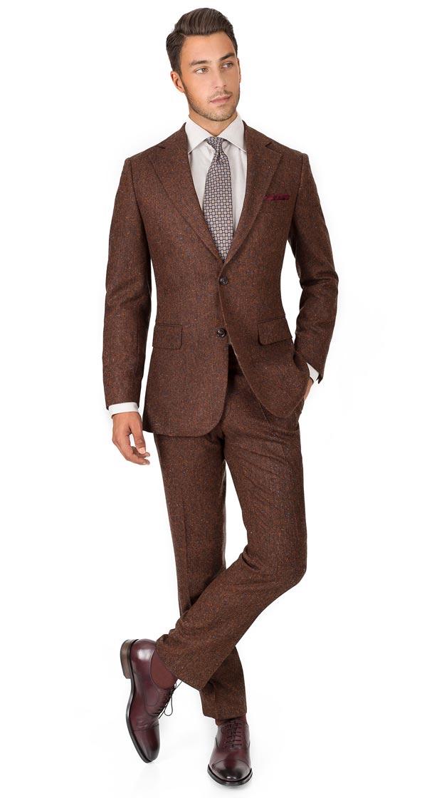 Copper Brown Donegal Tweed Suit