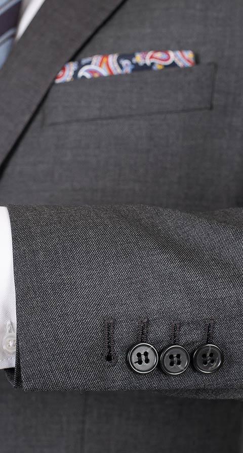 Dark Grey Pick & Pick Suit