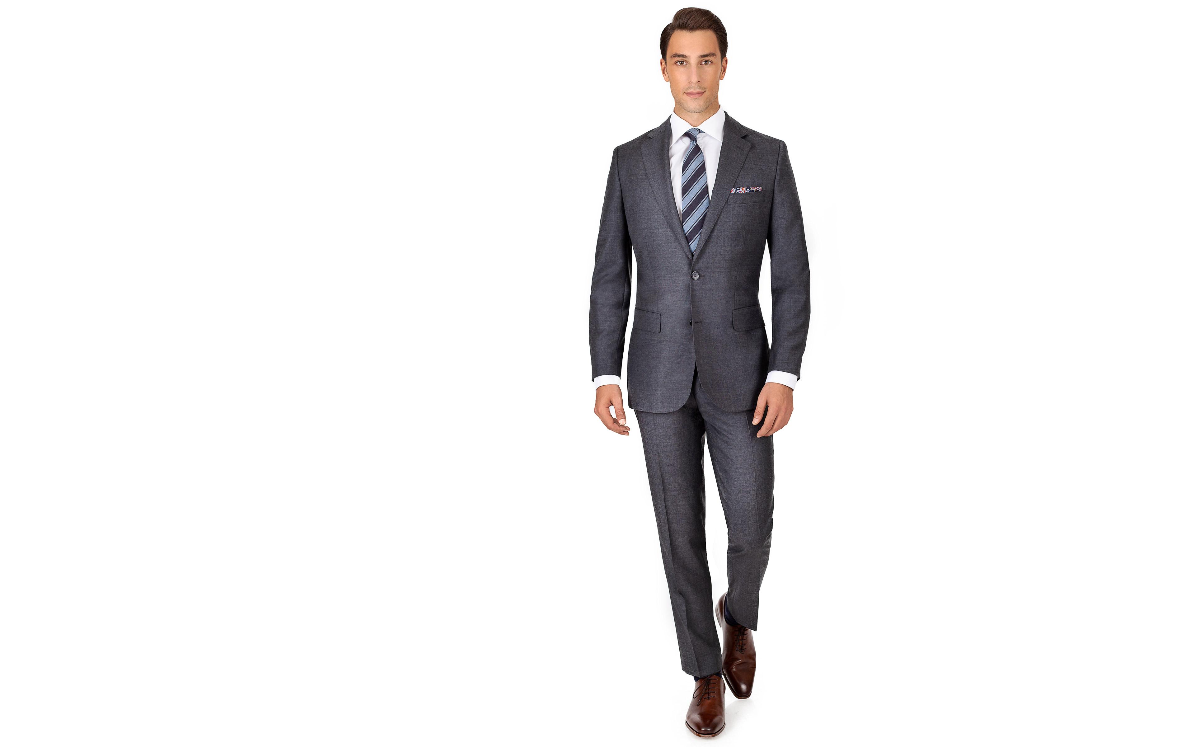 Dark Grey Pick & Pick Suit