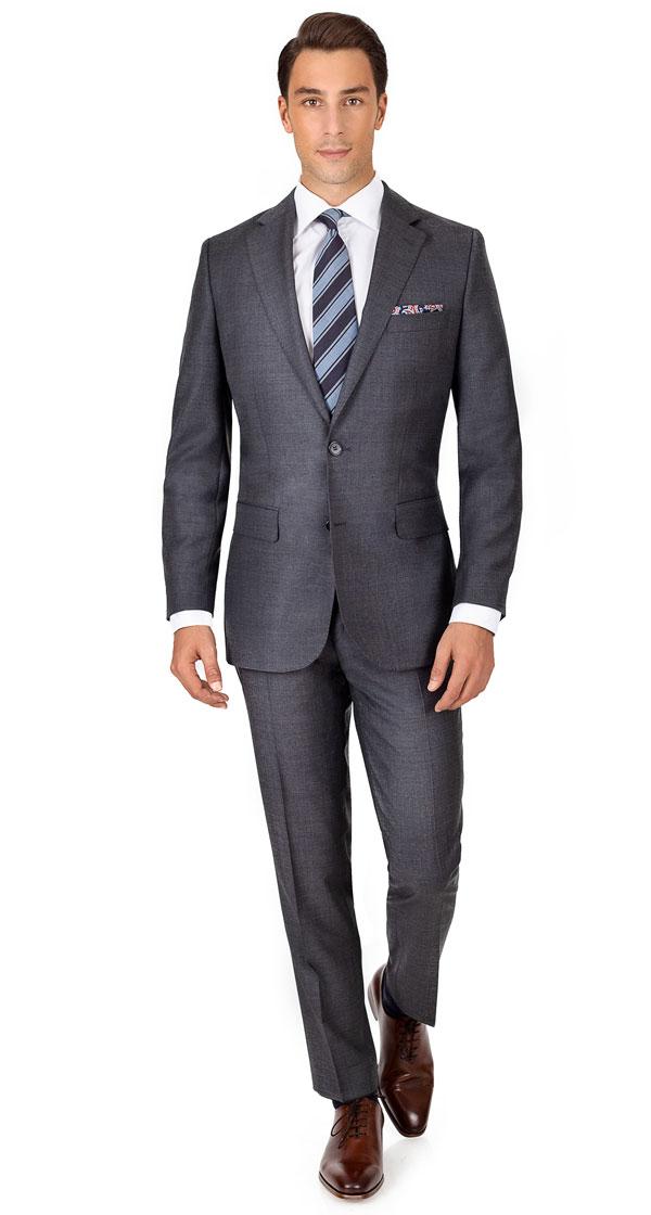 Dark Grey Pick & Pick Suit