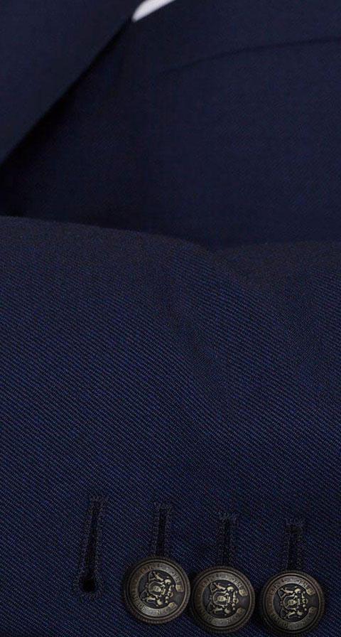 11 oz Navy Serge Blazer with Brass Buttons