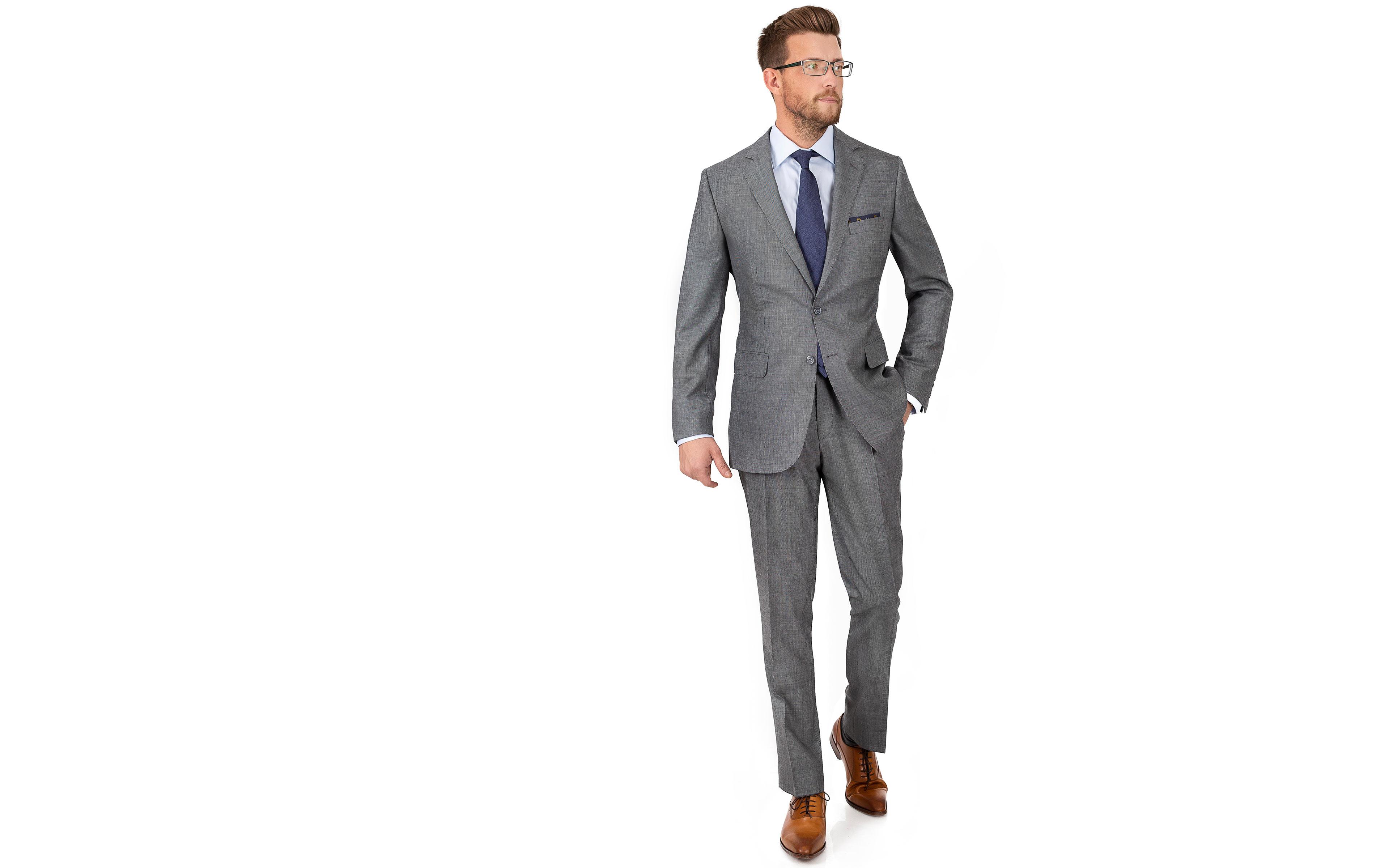 Vendetta Grey Birdseye Suit