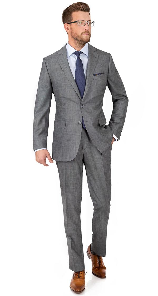 Vendetta Grey Birdseye Suit