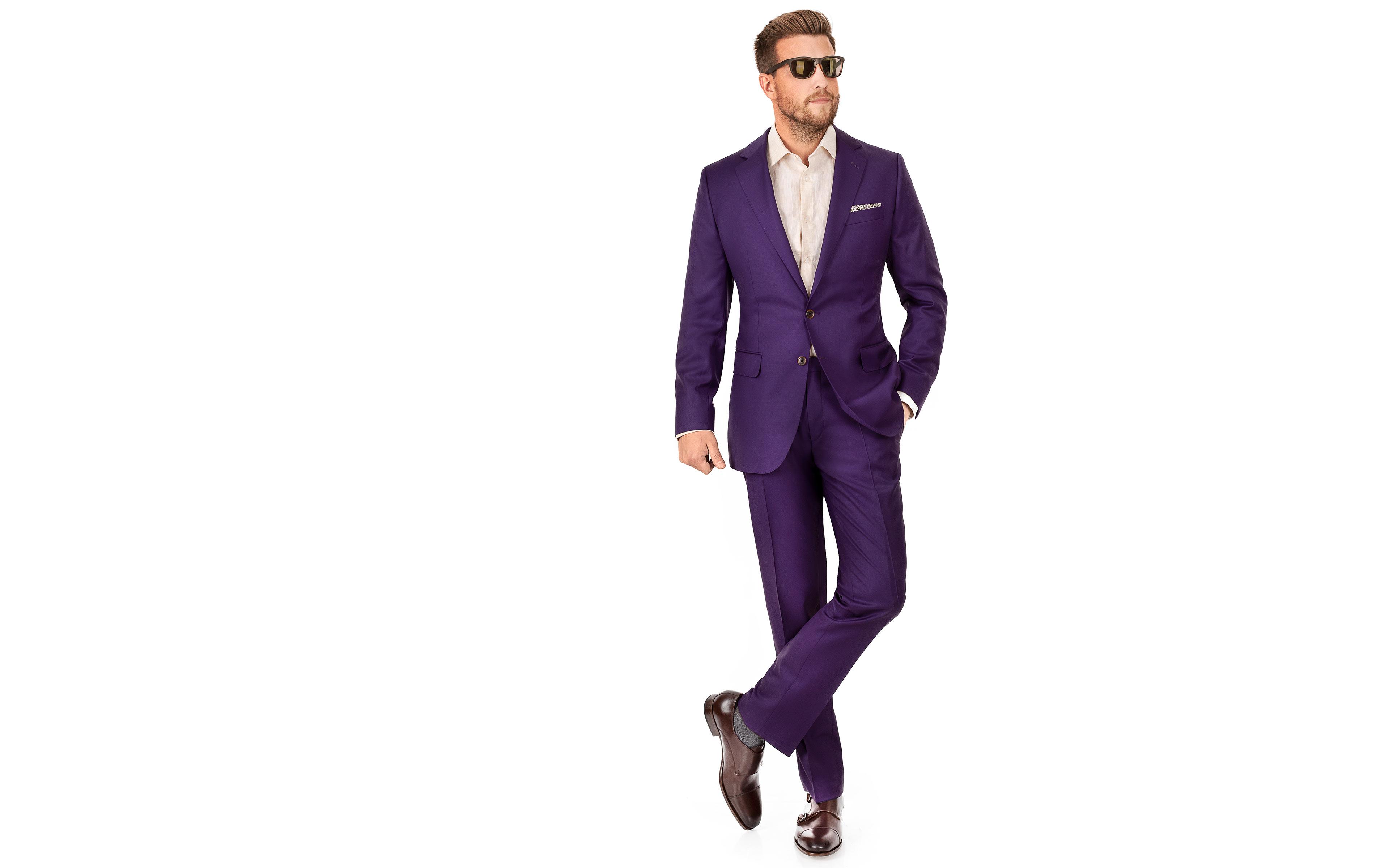 Solid Plum Suit