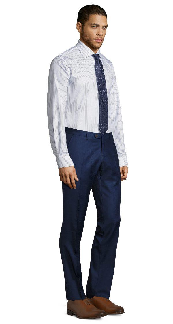 Intense Blue Pick & Pick Dress Pants