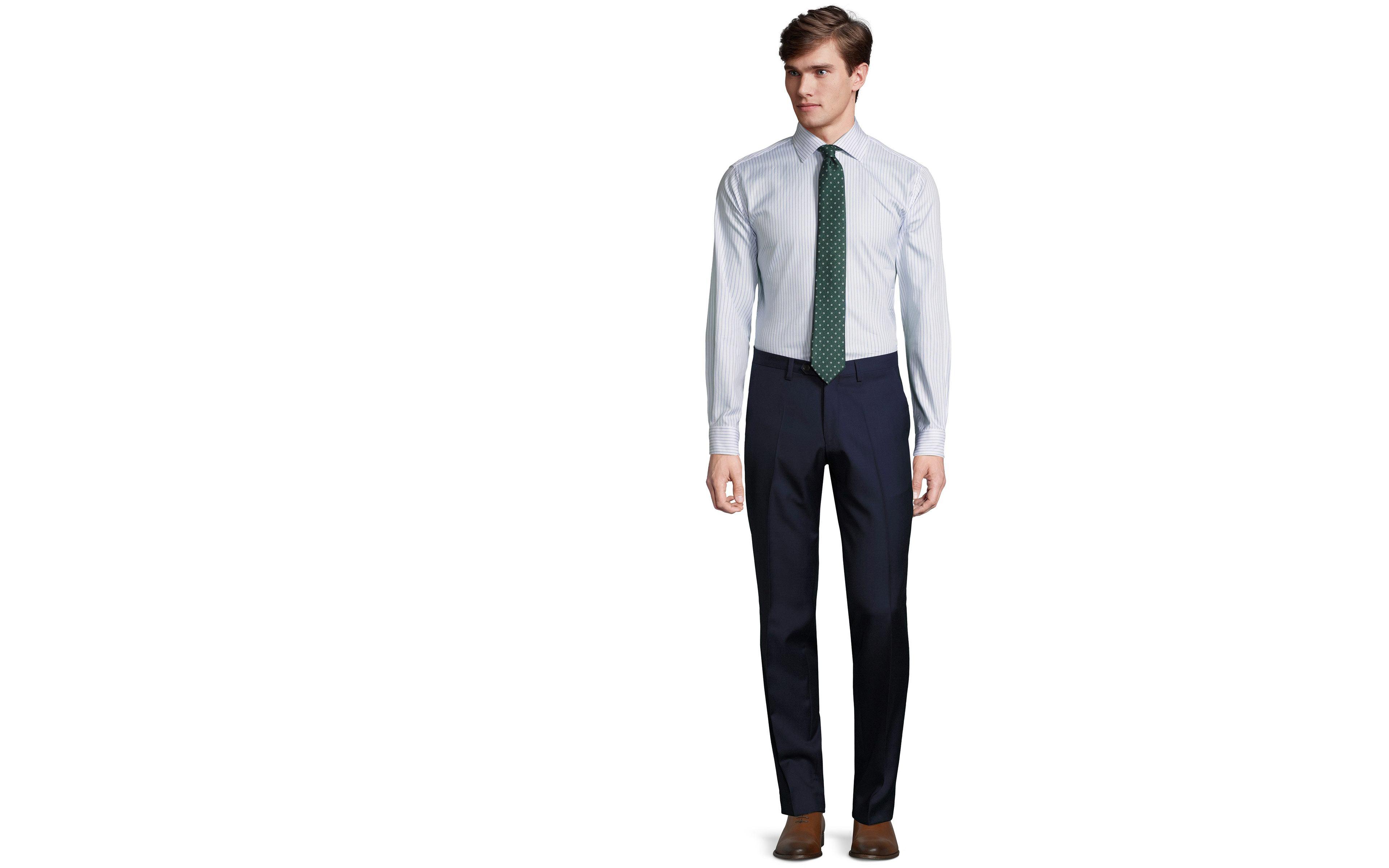 Deep Blue Pick & Pick Dress Pants