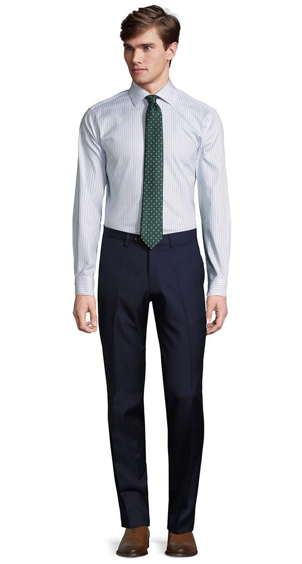 Deep Blue Pick & Pick Dress Pants