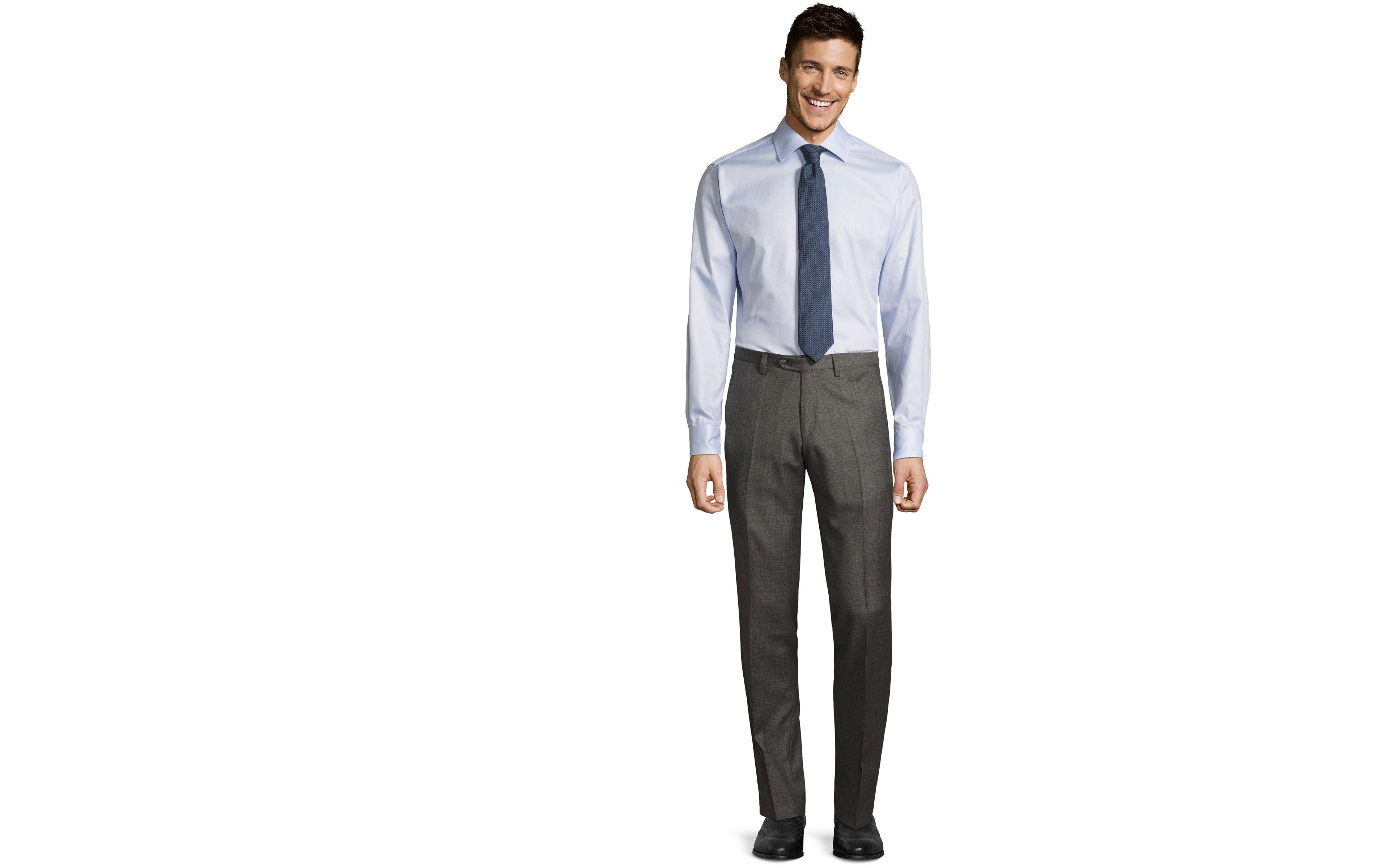 Grey Pick & Pick Dress Pants