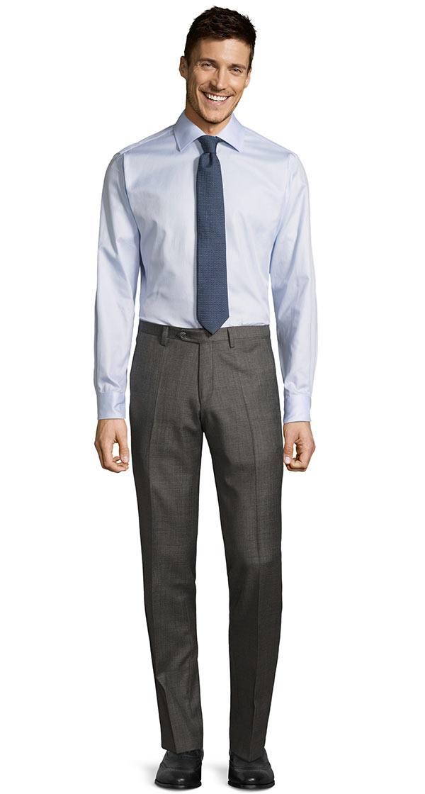 Grey Pick & Pick Dress Pants