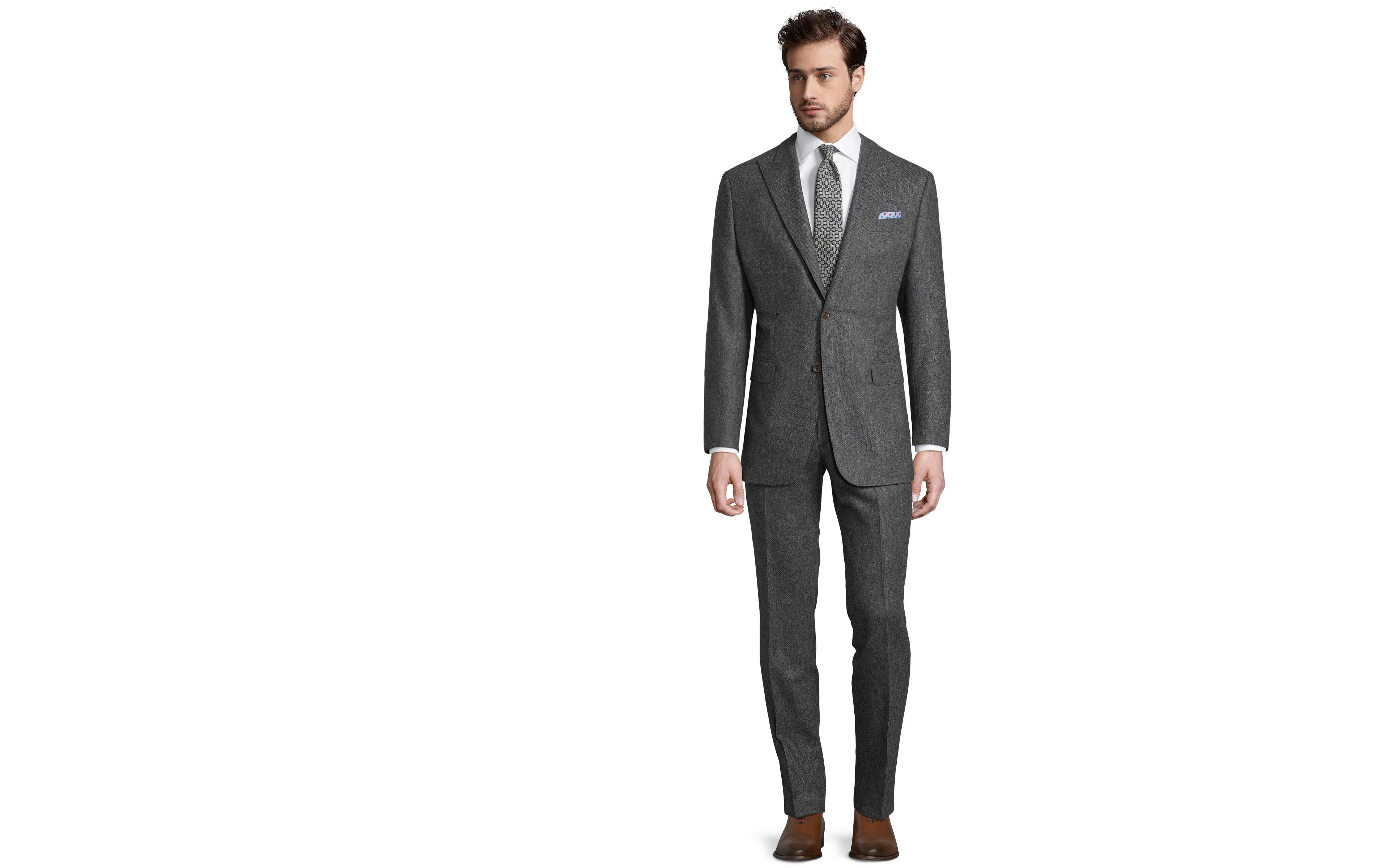 Grey Twill Wool & Cashmere Suit