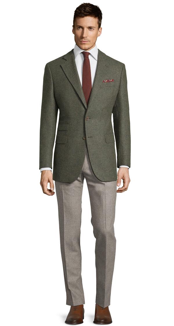 Pastel Green Wool & Cashmere Blazer