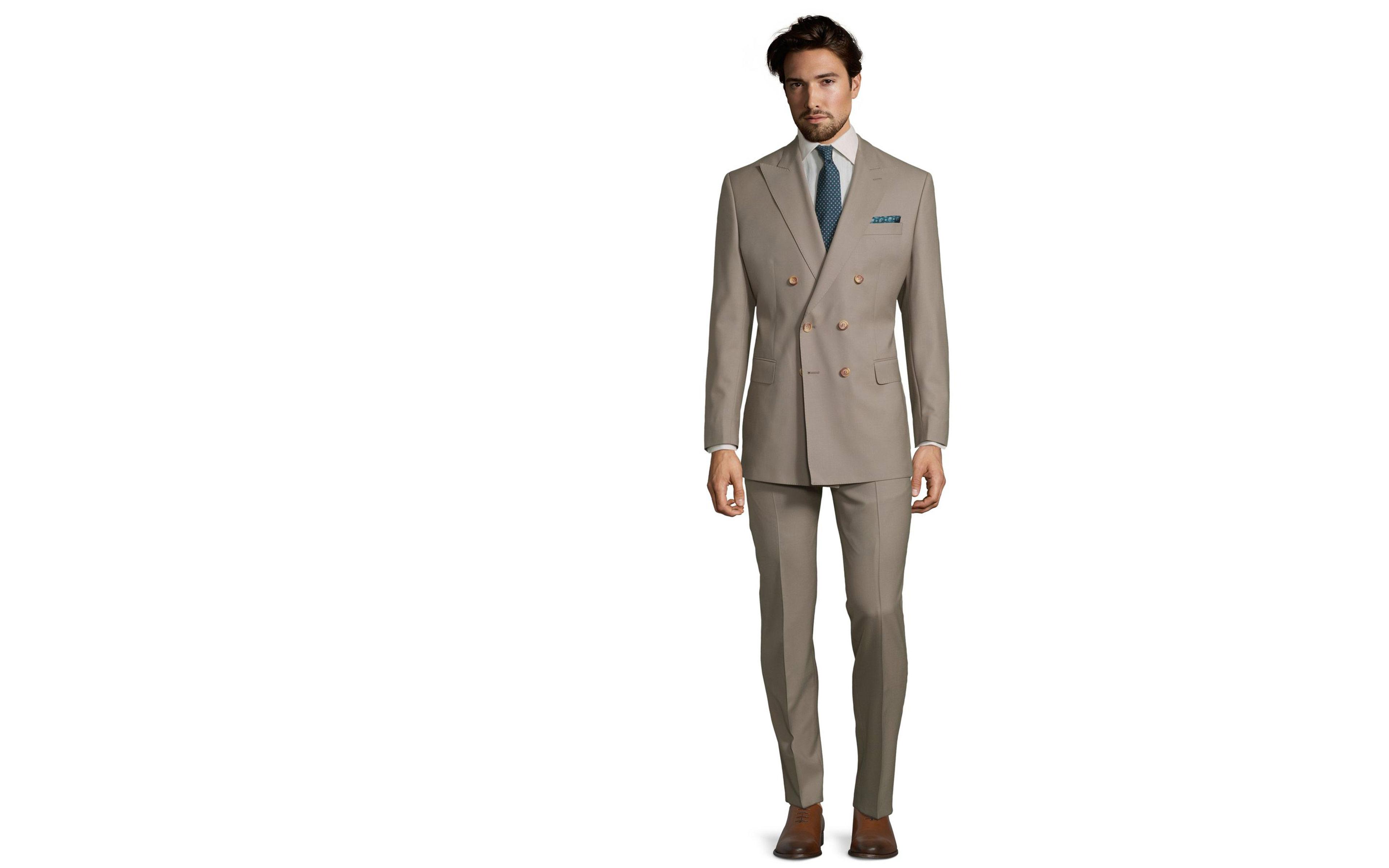 Vendetta Premium Solid Light Camel Suit