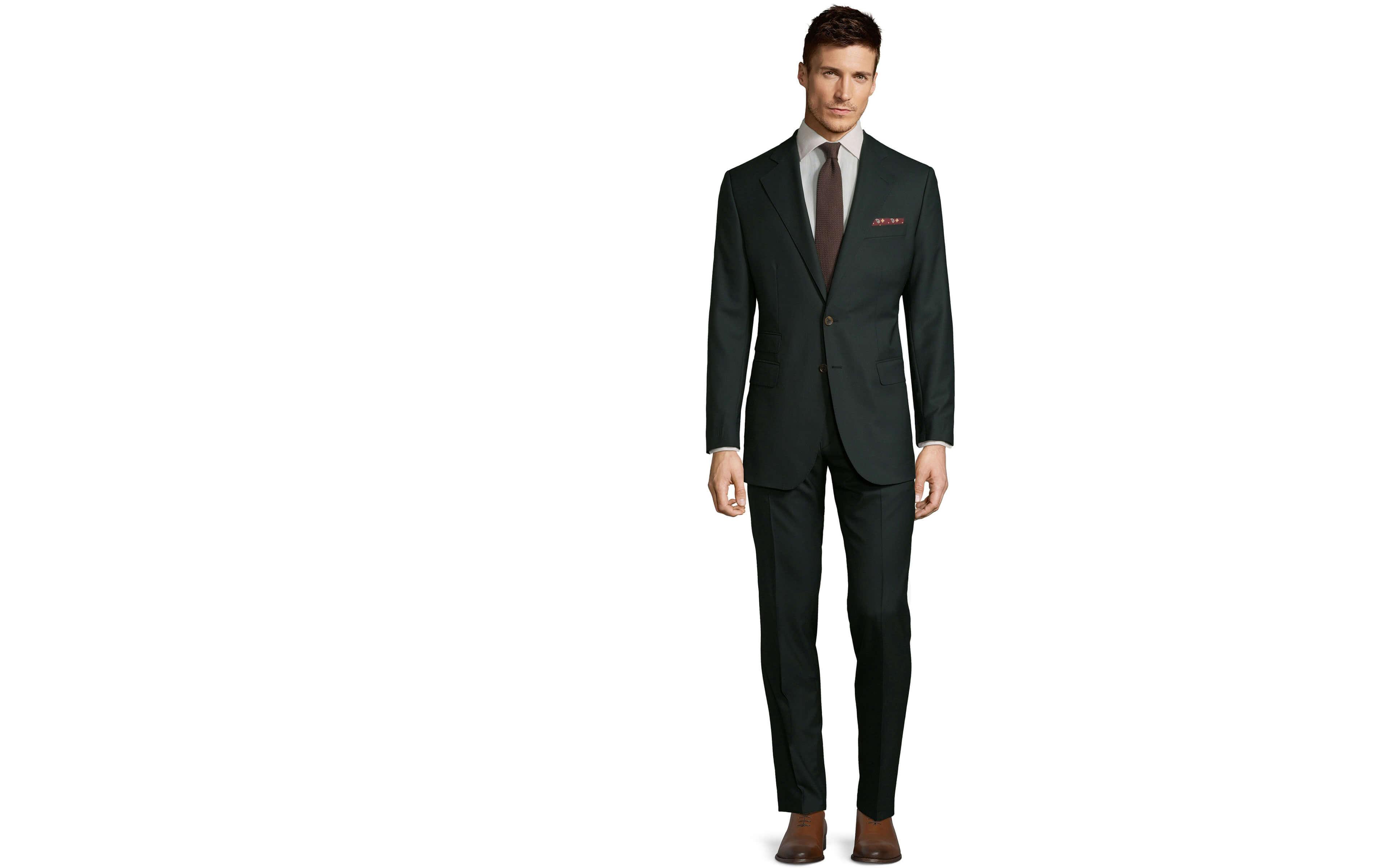 Vendetta Premium Solid Dark Green Suit