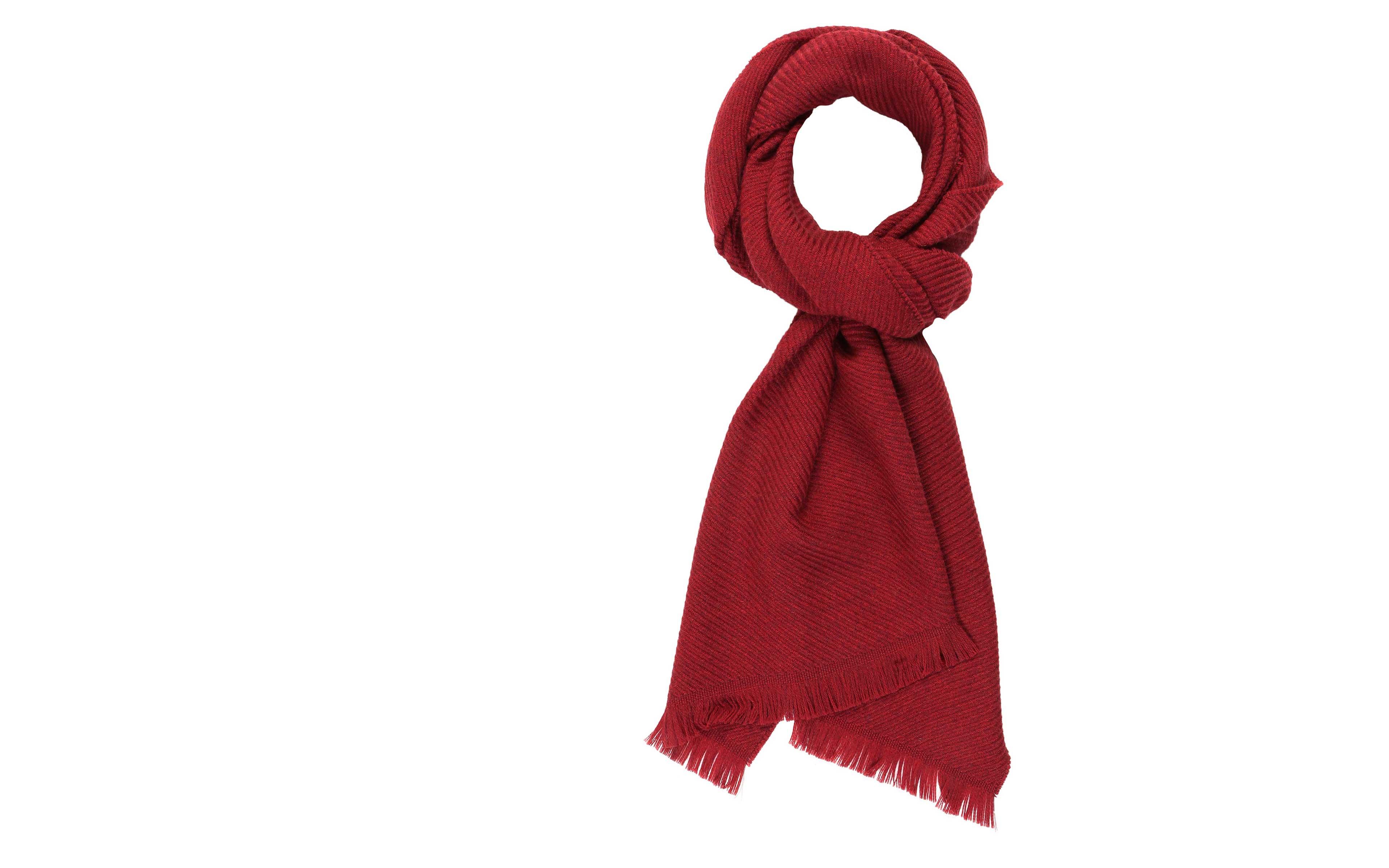 Solid Red Wool Scarf