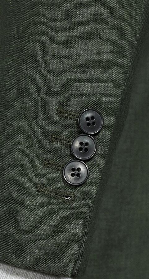 Forest Green Linen Suit