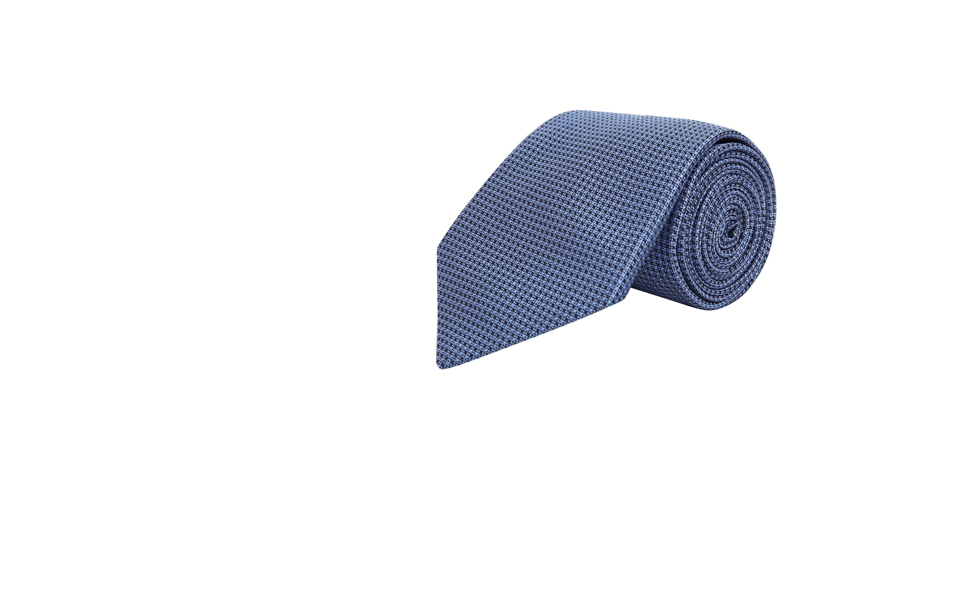 Light Blue Hopsack Silk Tie