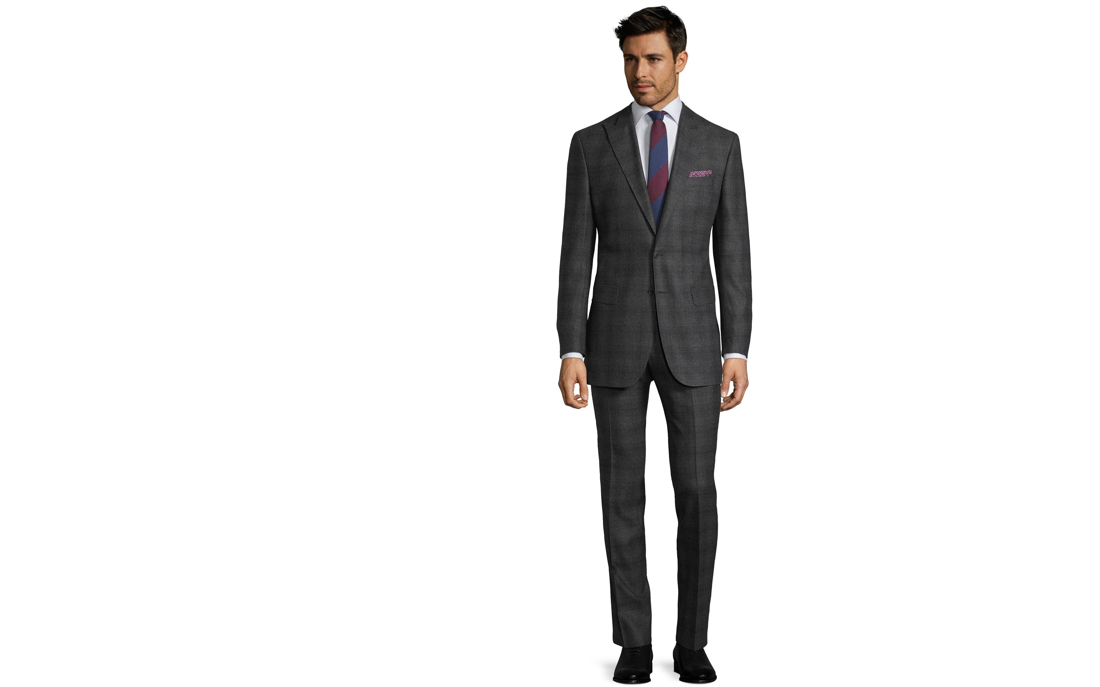 Charcoal Plaid Natural Stretch Suit