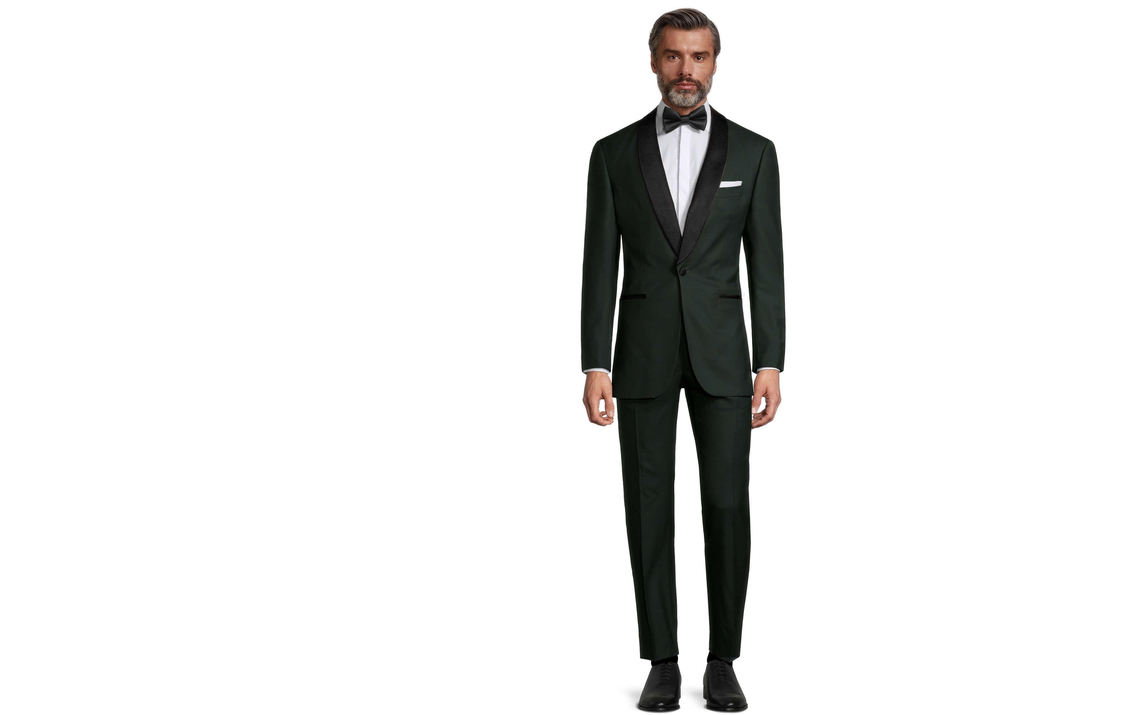 Vendetta Premium Solid Dark Green Tuxedo