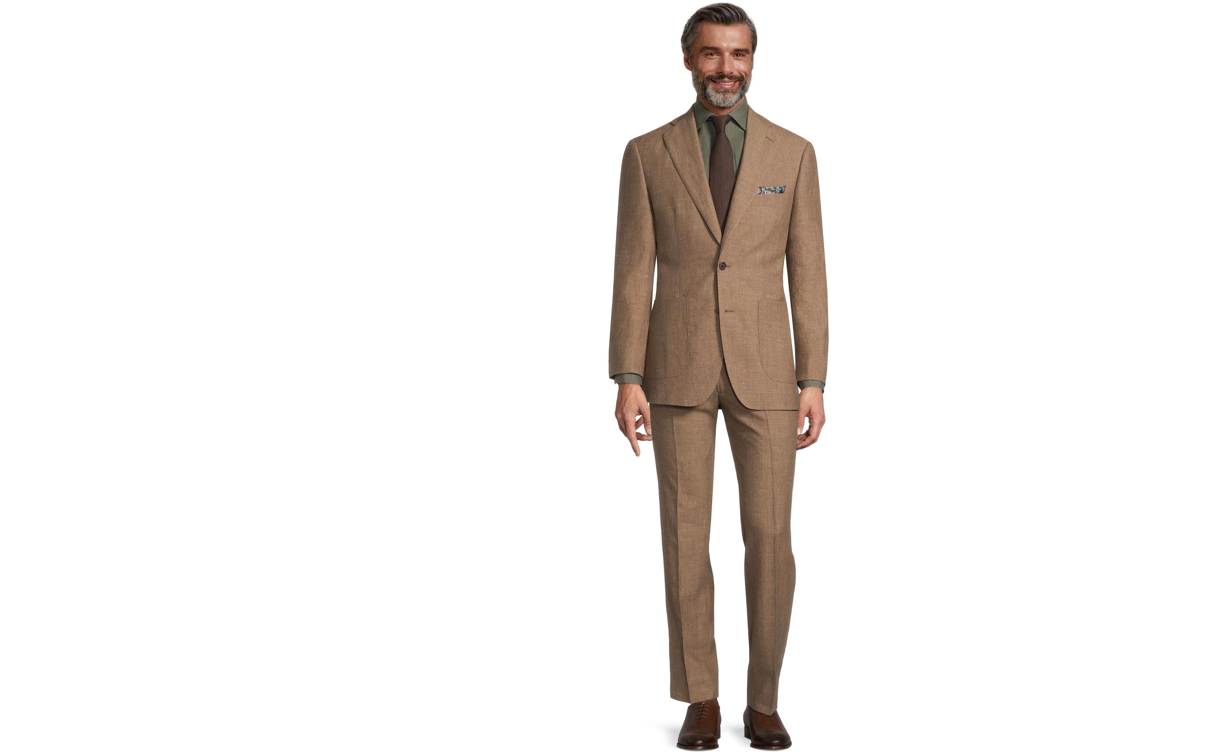 Sand Wool & Linen Suit