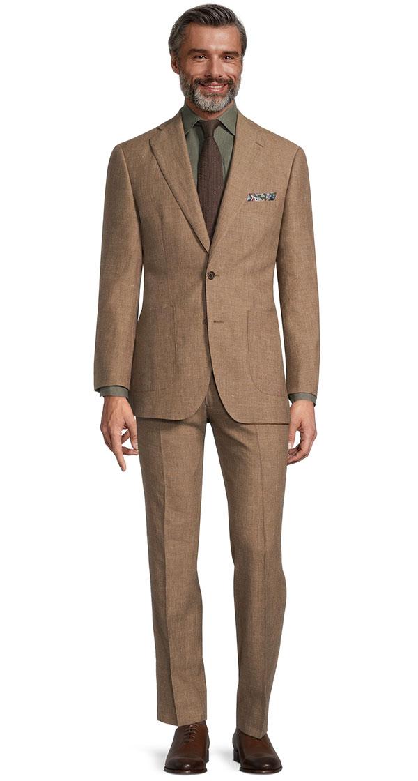 Sand Wool & Linen Suit