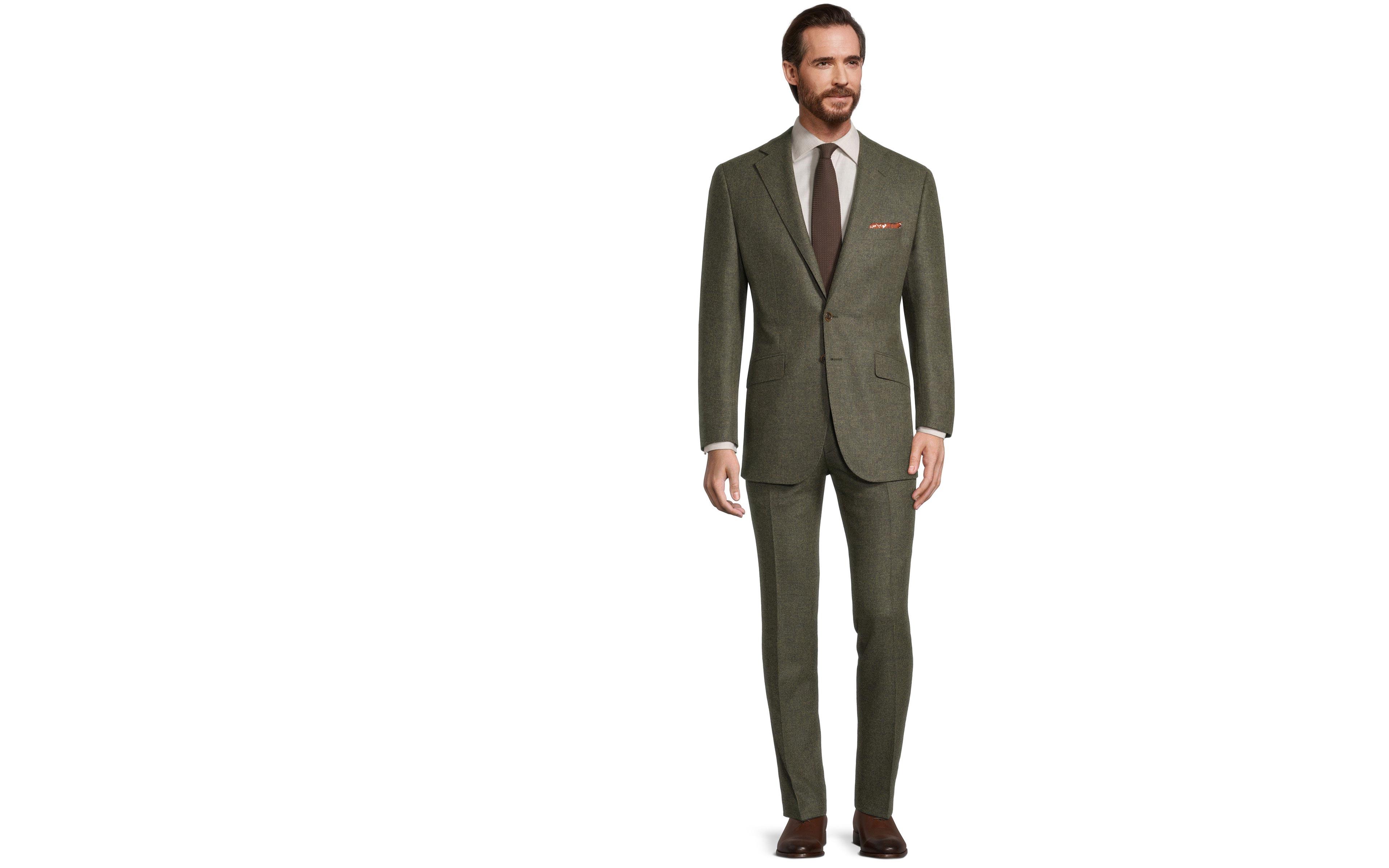 Pastel Green Wool & Cashmere Suit