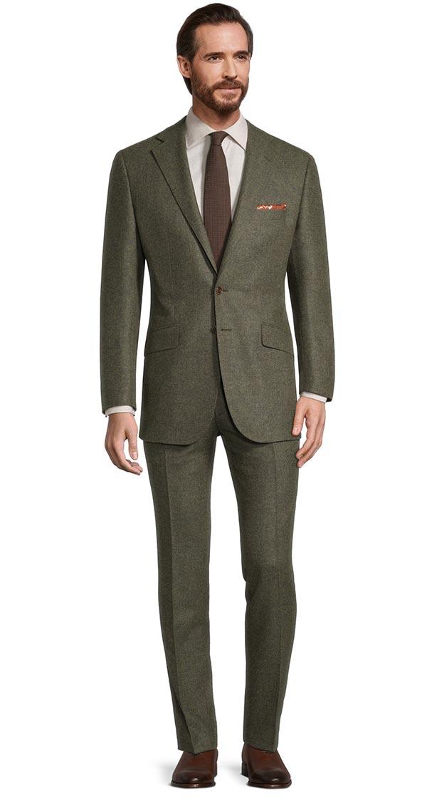 Pastel Green Wool & Cashmere Suit