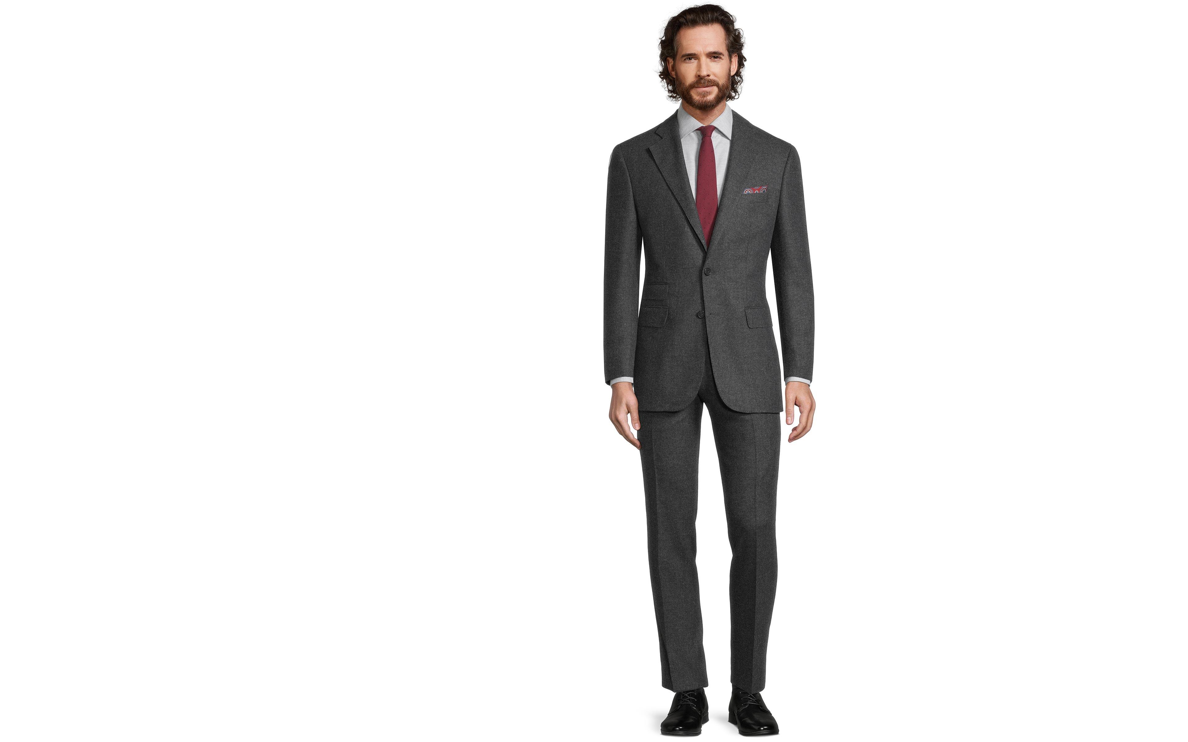 Charcoal Wool & Cashmere Suit