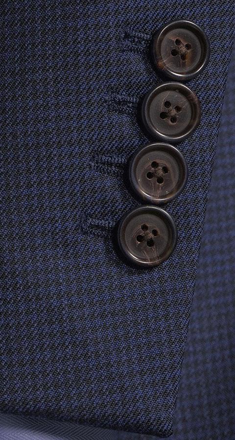 Navy Houndstooth Suit