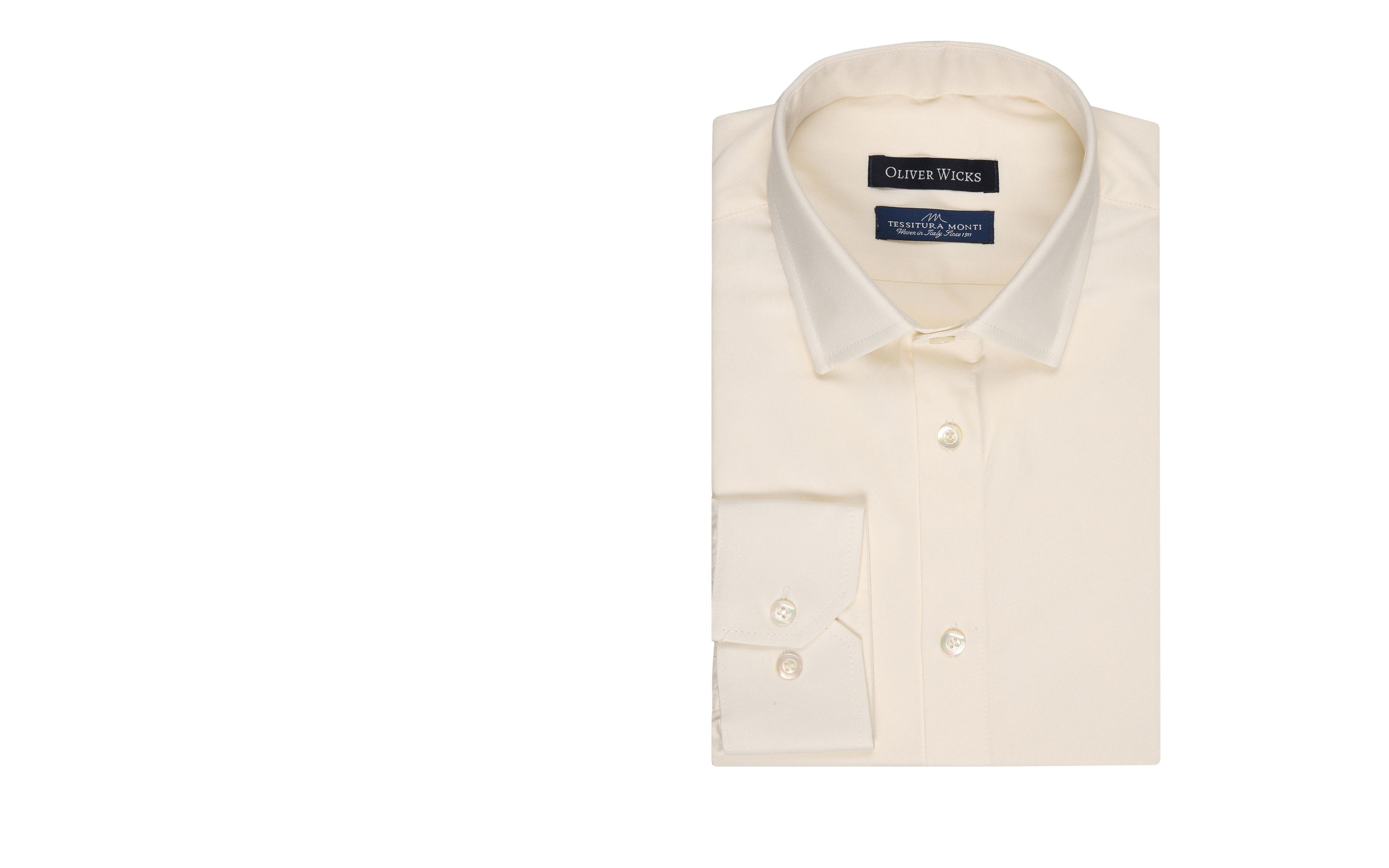 Ivory Cotton Twill Shirt