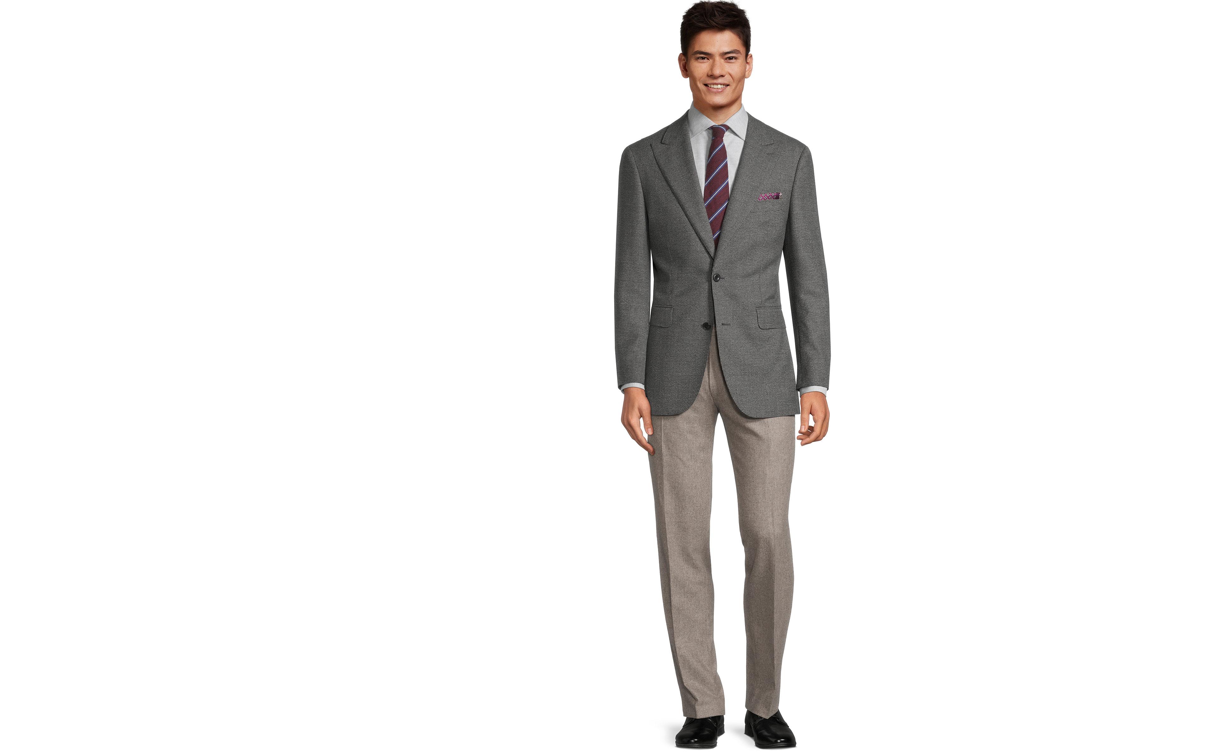 Dark Grey Houndstooth Blazer