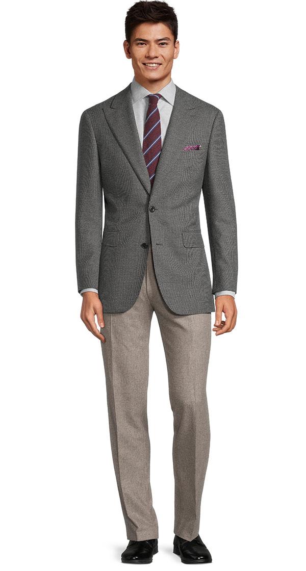 Dark Grey Houndstooth Blazer