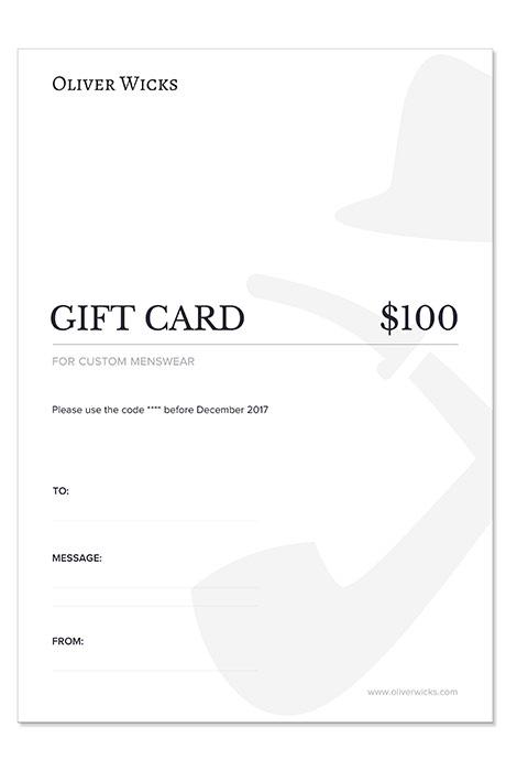 $100 / € 90 Gift e-Card