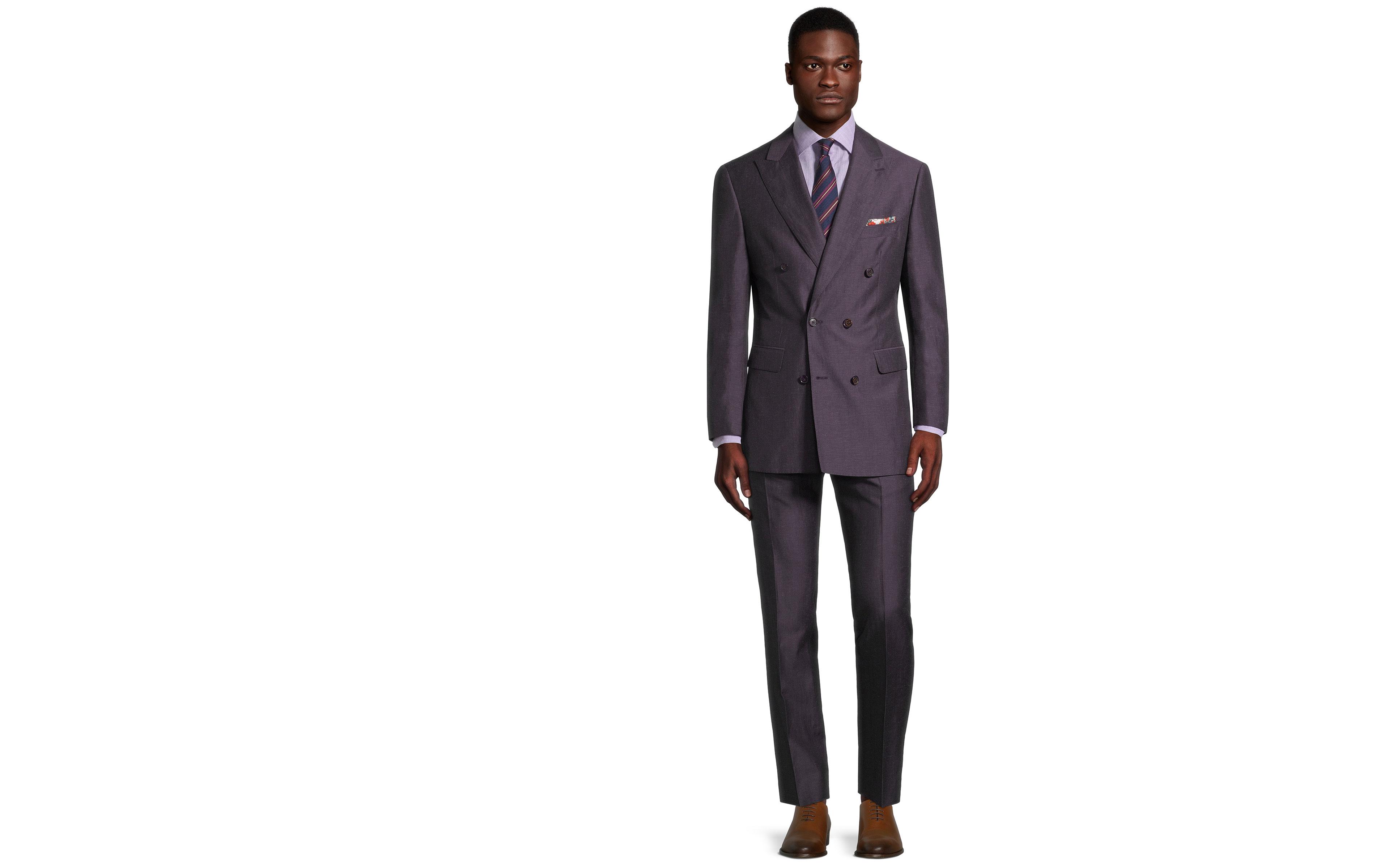 Plum Wool & Linen Suit