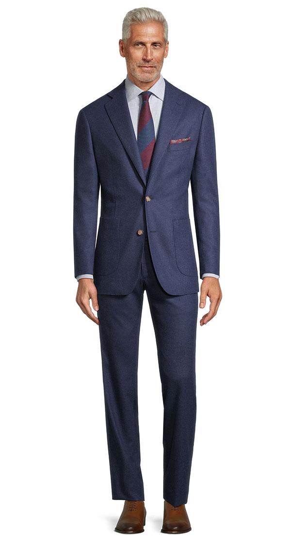 Yale Blue Flannel Suit