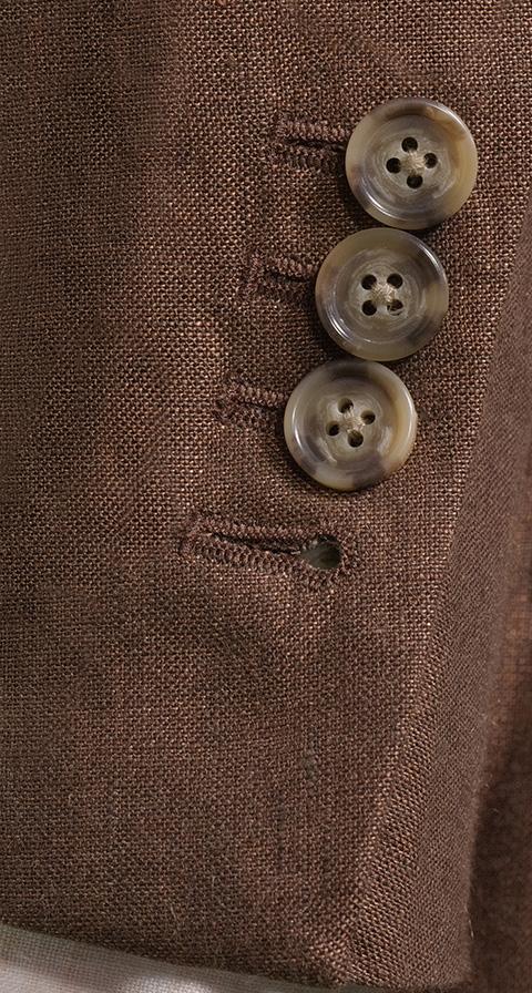 Chocolate Brown Linen Suit