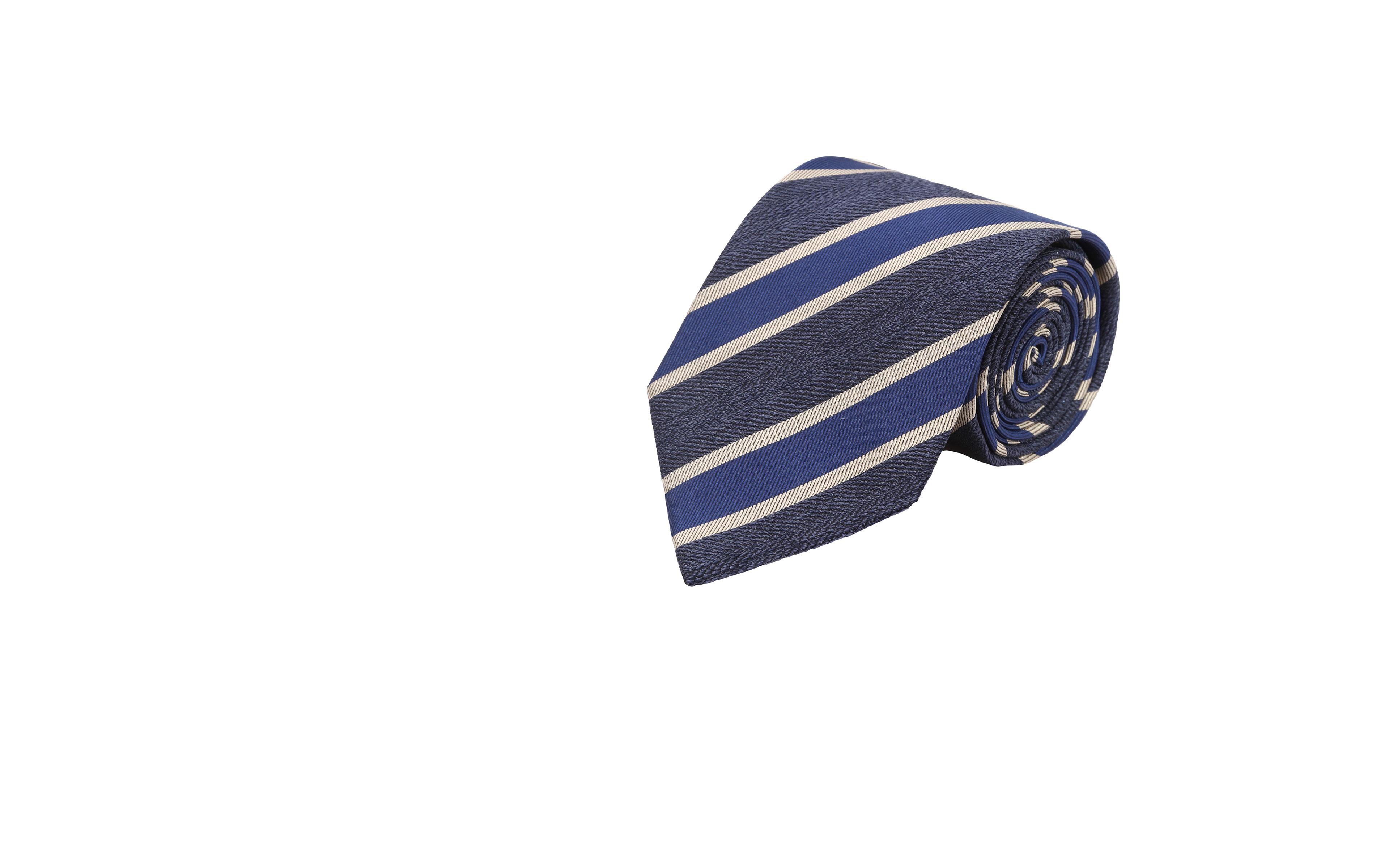 Navy & Royal Blue Silk Tie