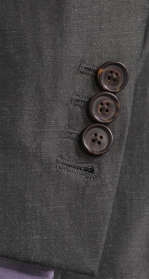 Dark Grey Wool & Linen Suit