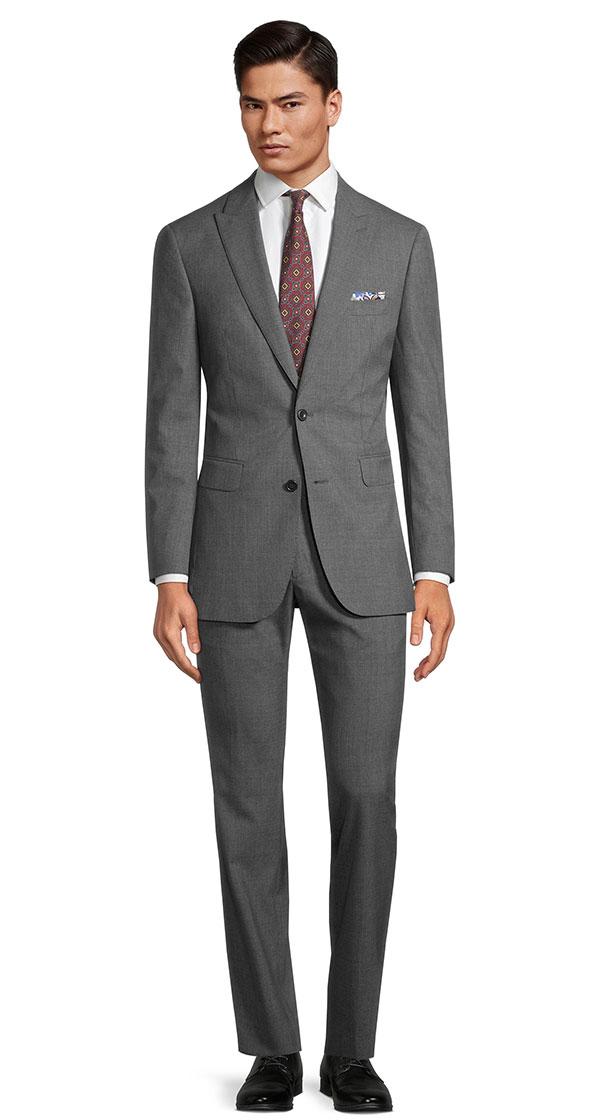 Dark Grey Micro Houndstooth Suit