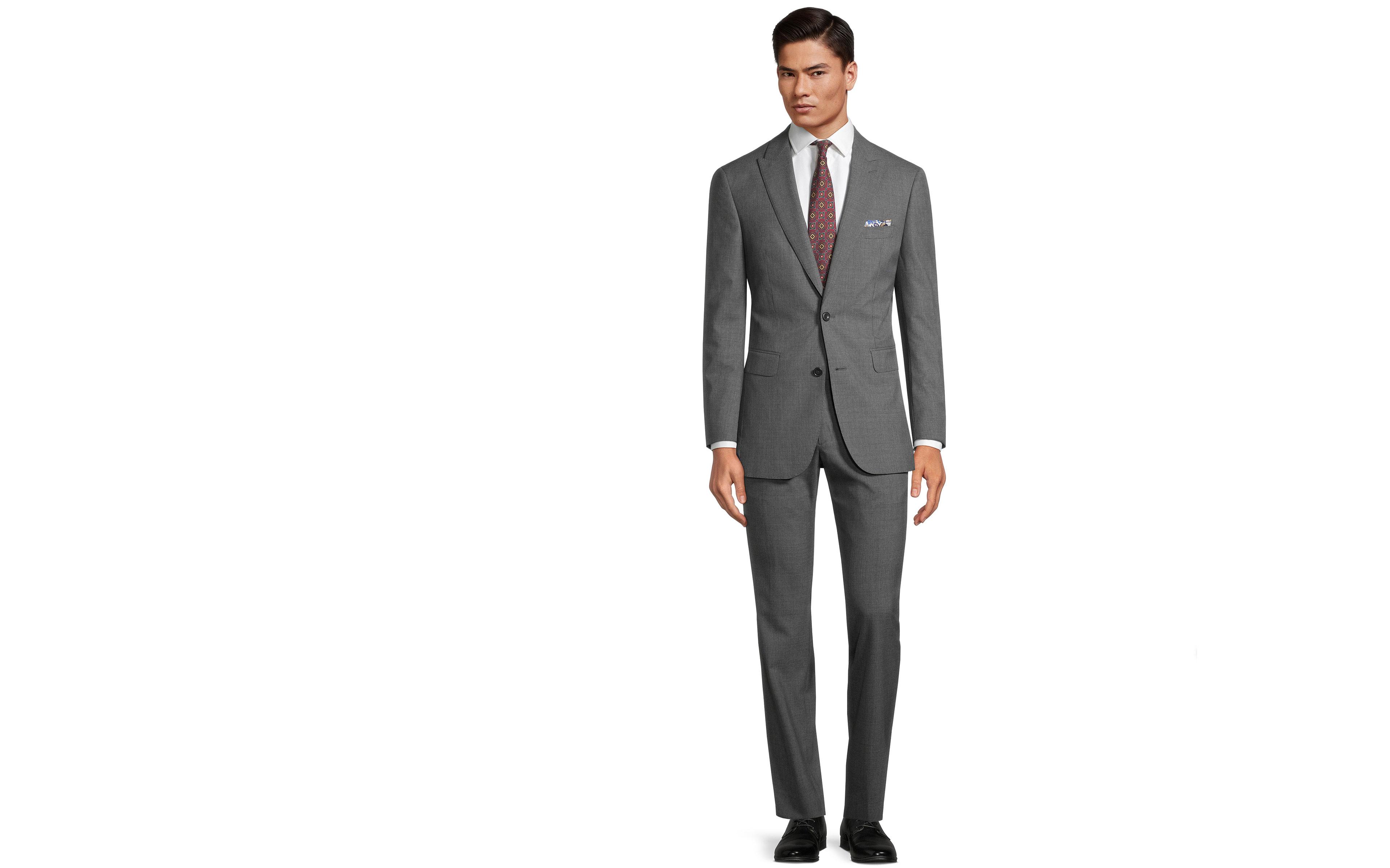 Dark Grey Micro Houndstooth Suit