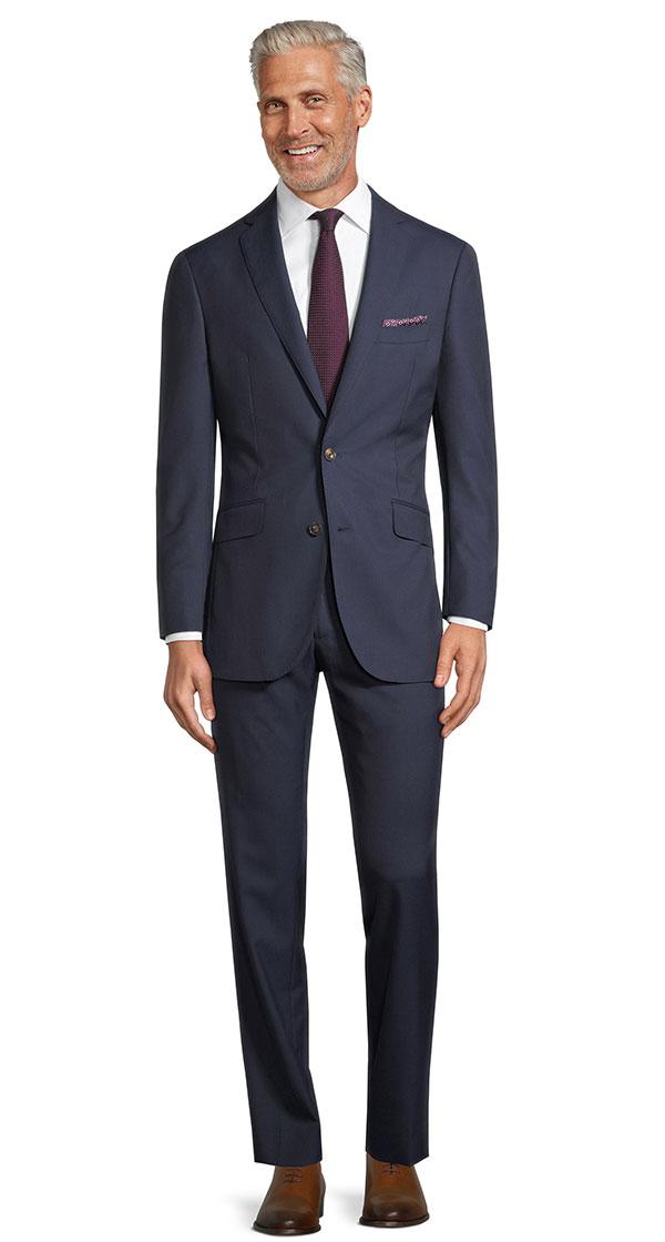 Navy Micro Houndstooth Suit