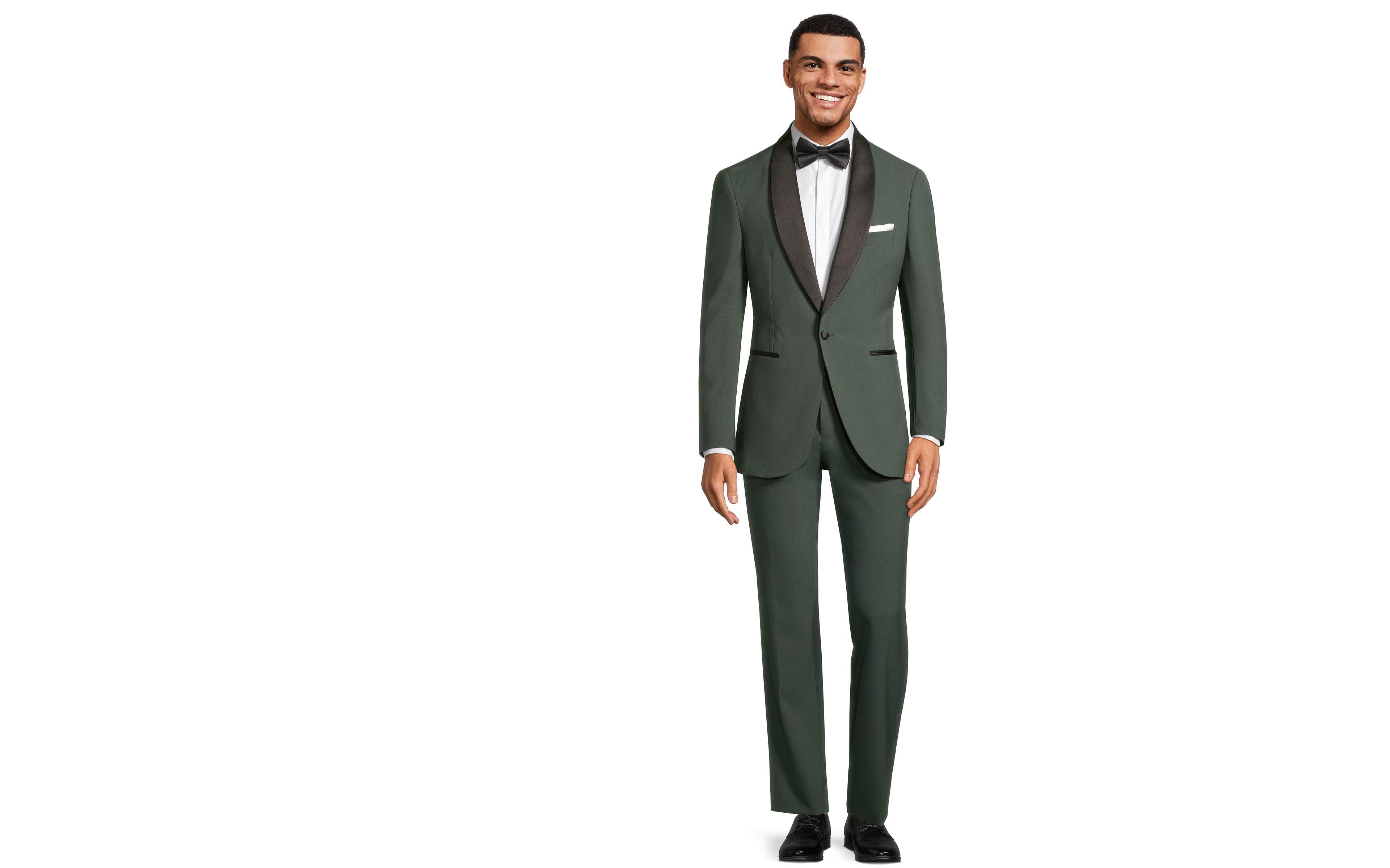 Green Natural Bi-Stretch Tuxedo