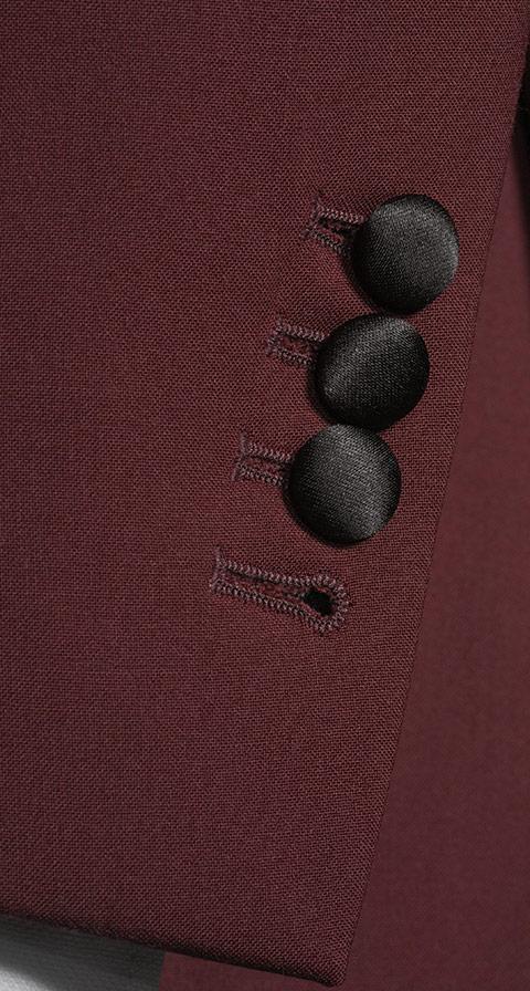 Wine Red Natural Bi-Stretch Tuxedo