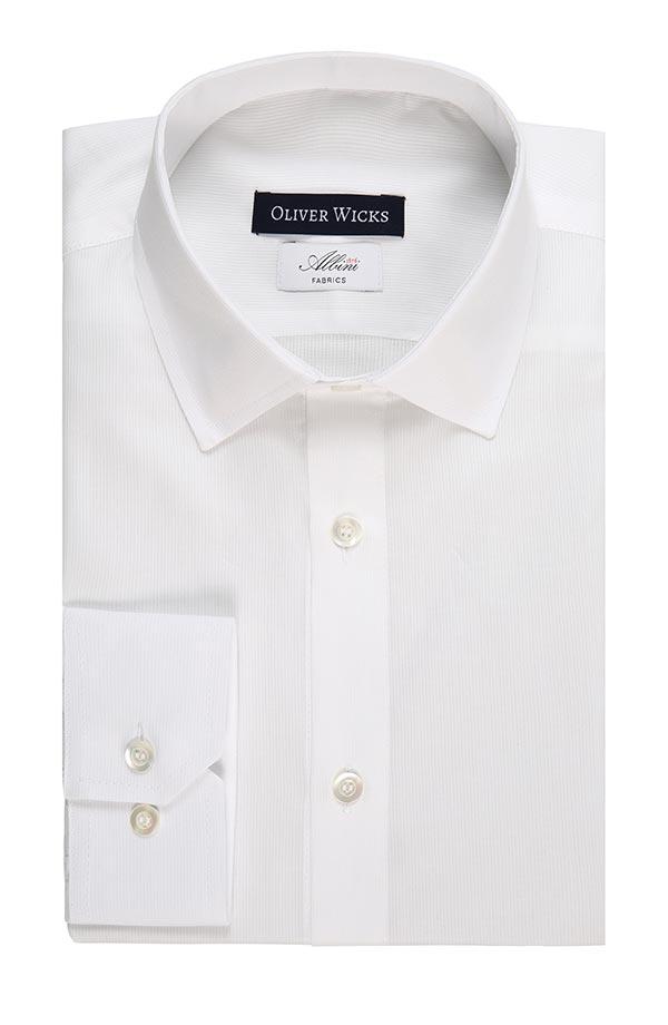 White Micro Check Shirt