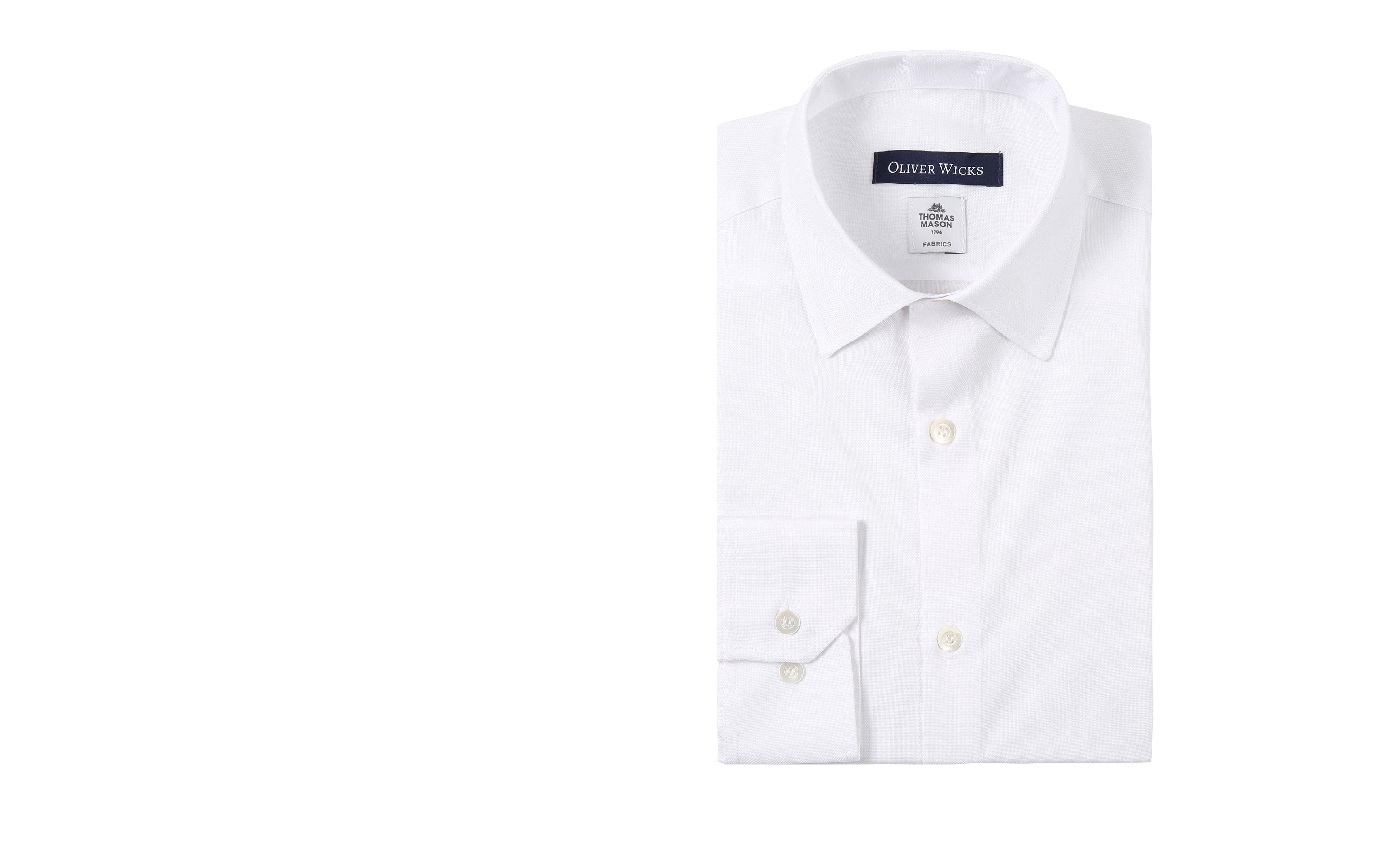 White Cotton Oxford Shirt