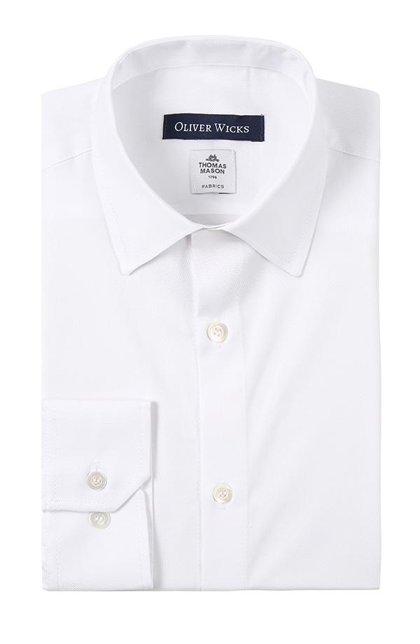 White Cotton Oxford Shirt