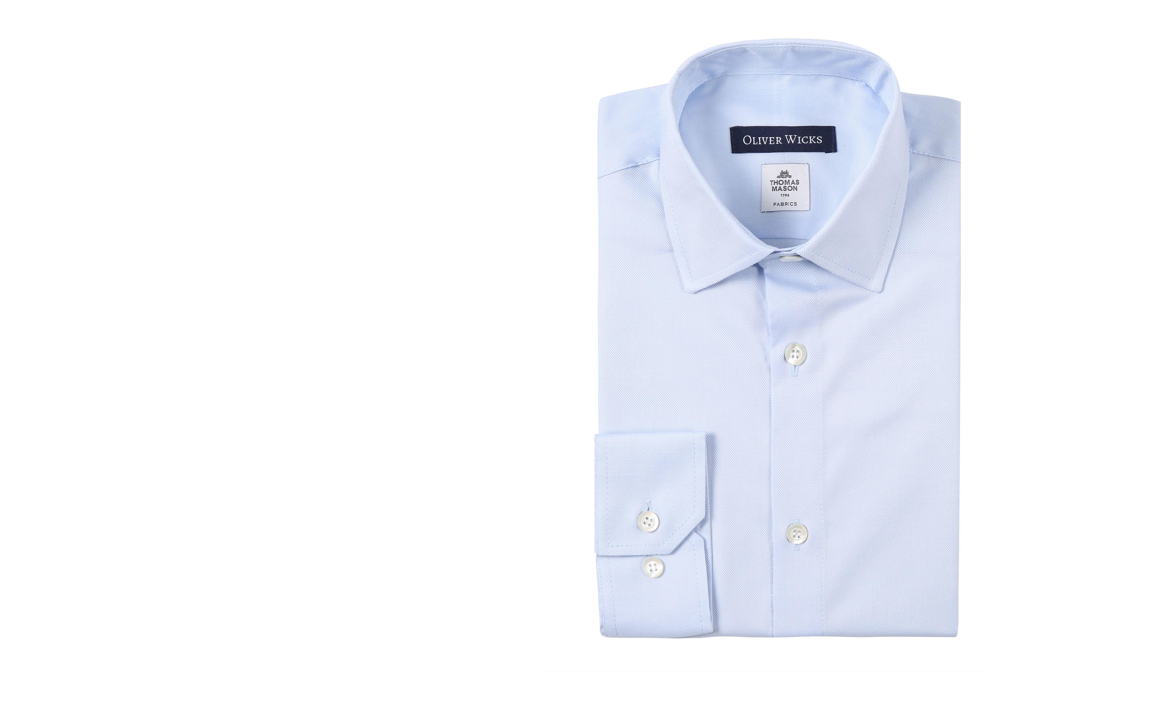 Light Blue Cotton Oxford Shirt